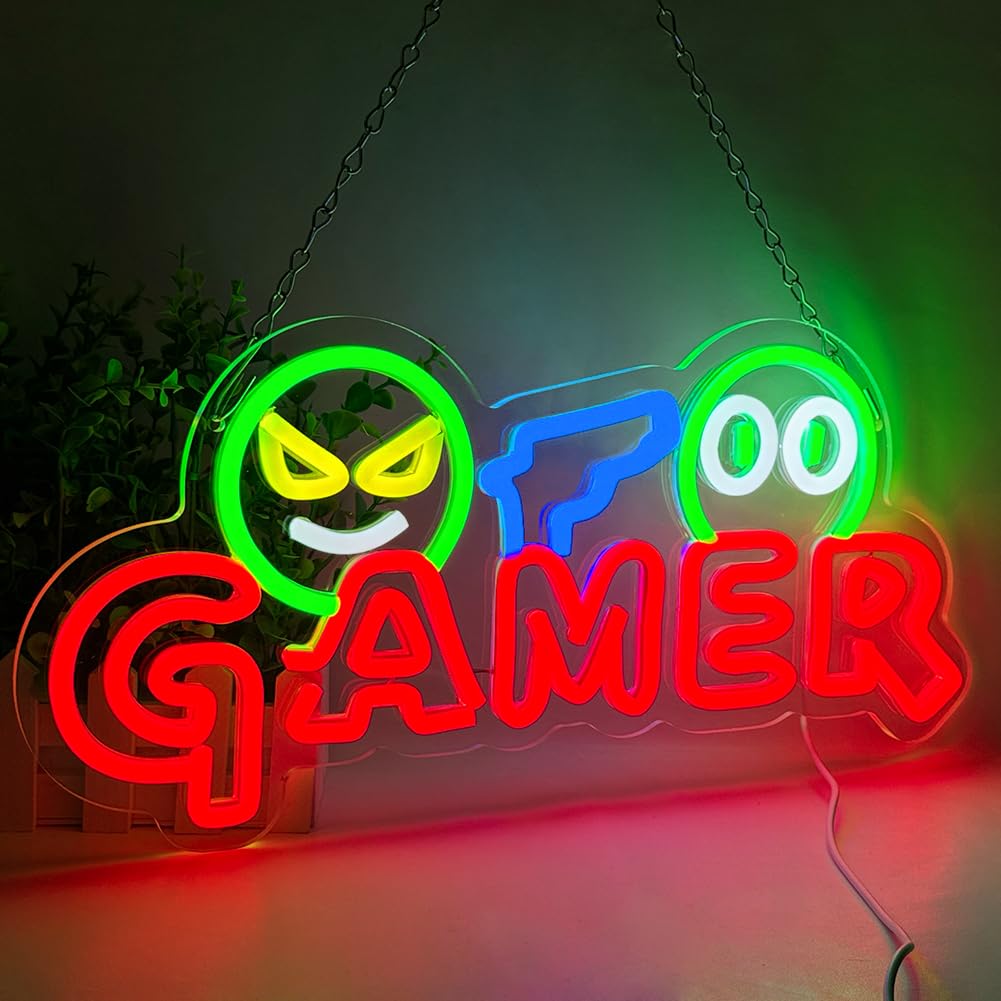 Lighting Decor For Wedding - Gamer Neon Sign LED Wall Light
