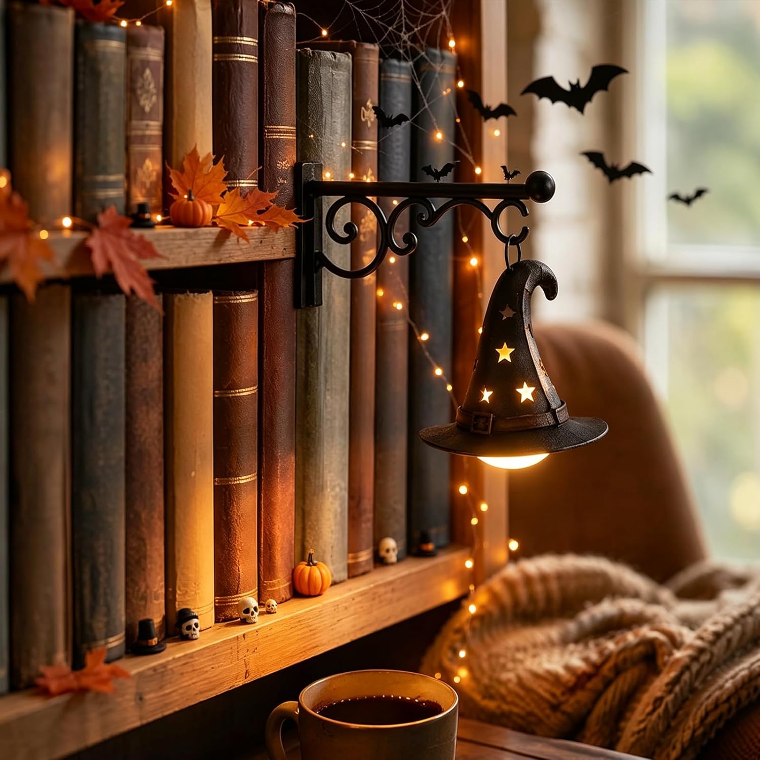 Lighting Decor Home - Bookshelf Lamp Library Lantern Light Library
