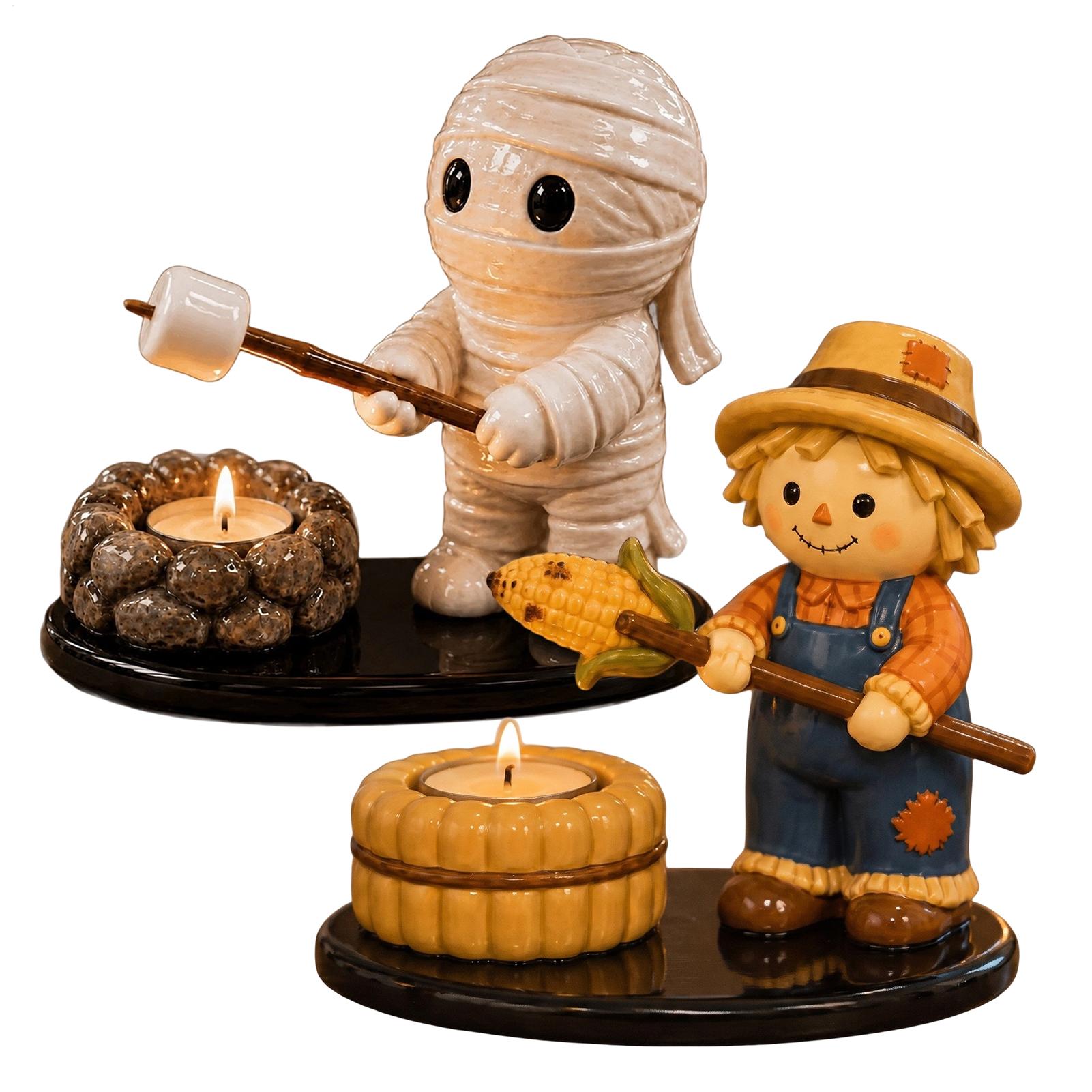 Lighting Decor For Living Room - Tea Light Candles Holder Resin Funny