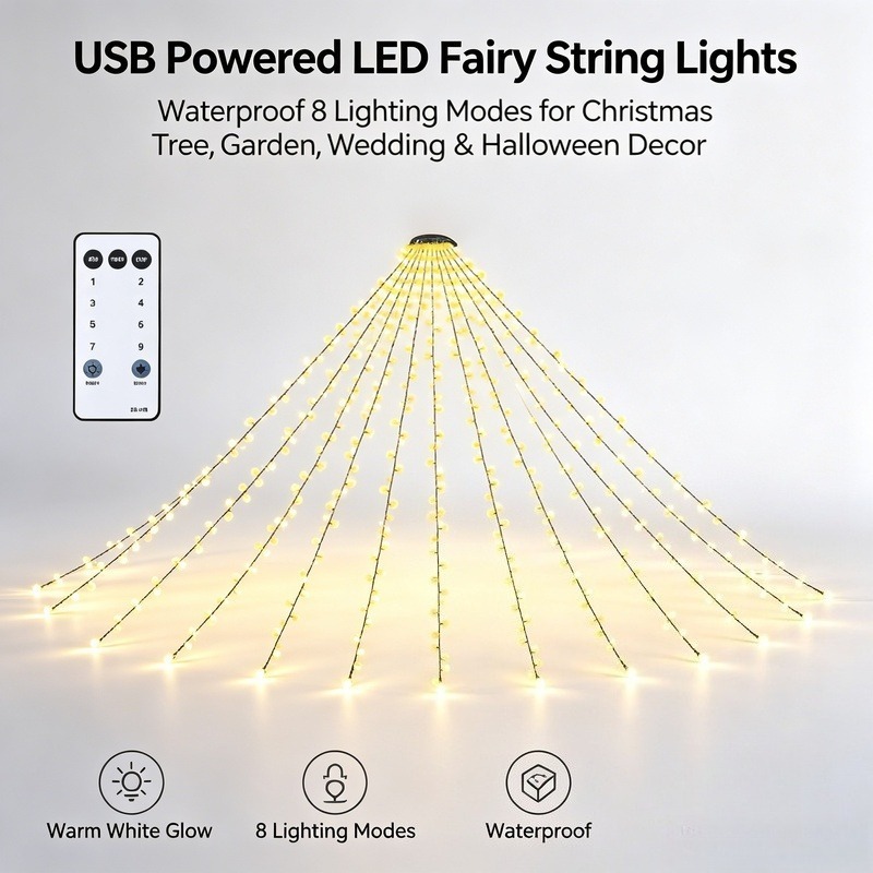 Lighting Decor For Wedding - USB LED Fairy String Lights, Waterproof