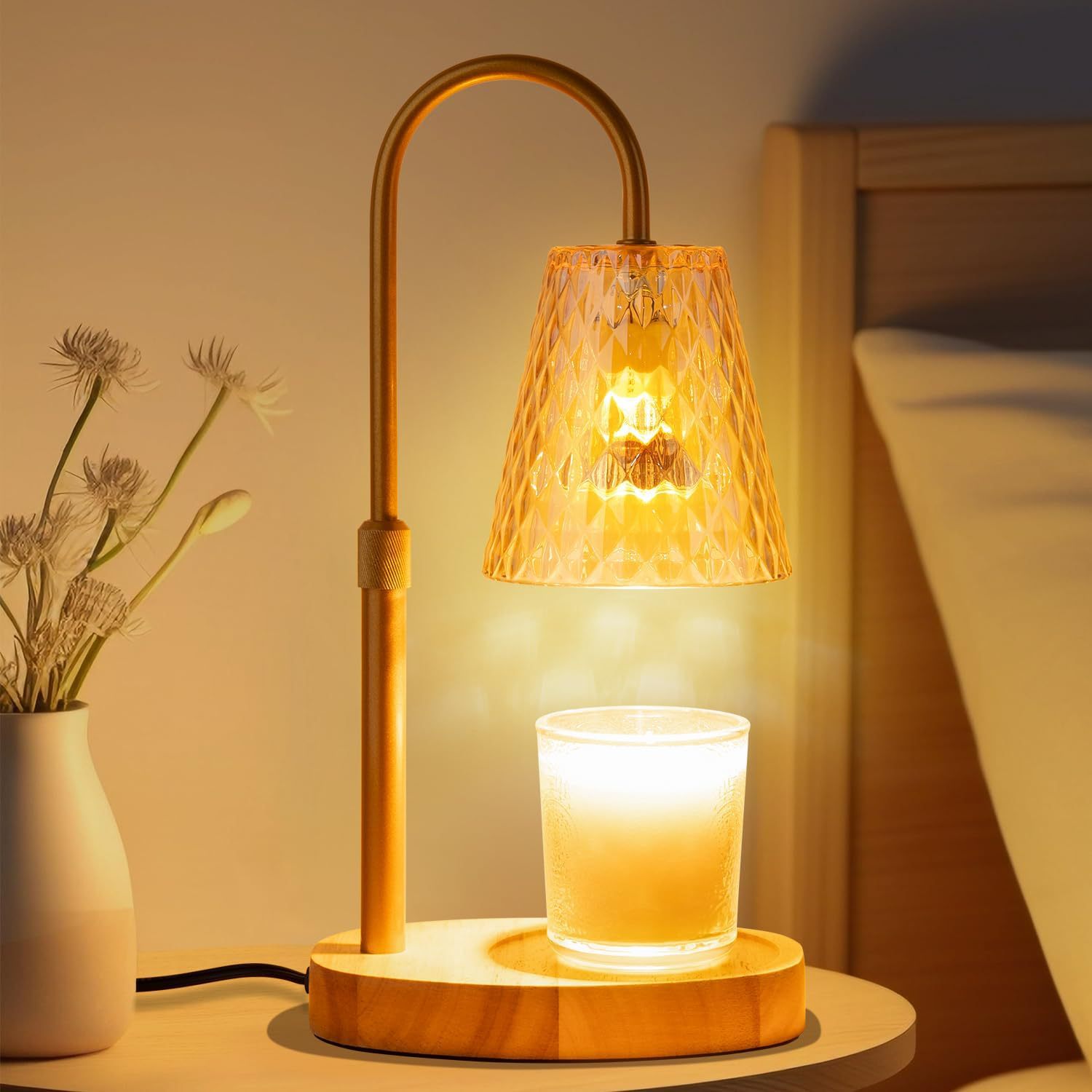 Lighting Decor Living Room - Flameless Wax Melt Warmer Lamp Glass