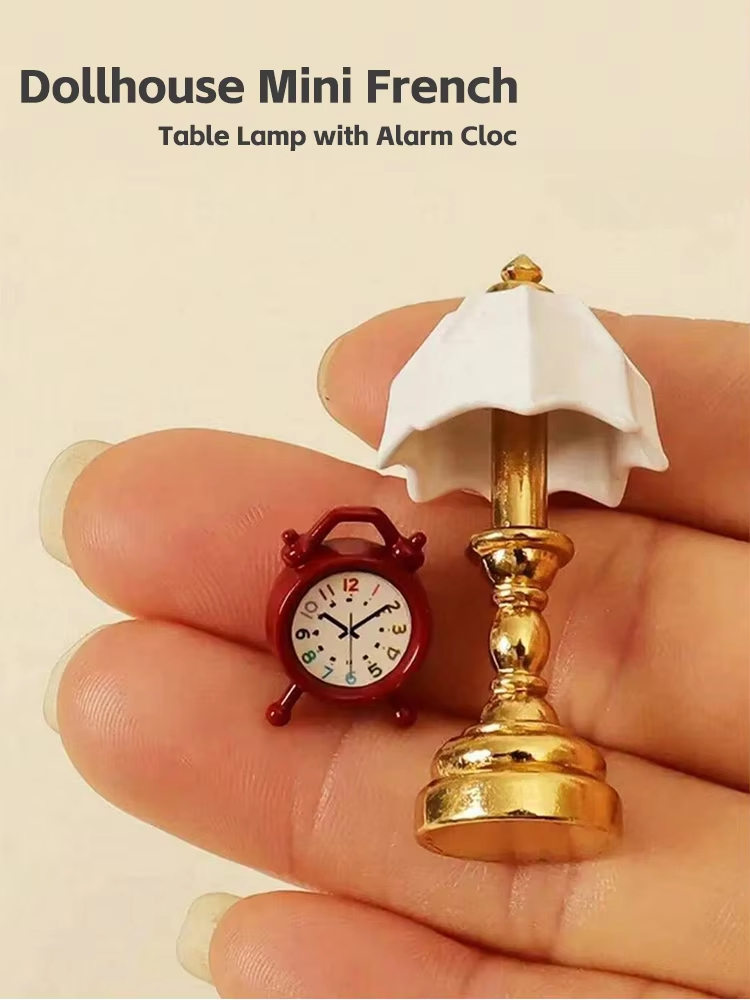 Lighting Decor Living Room - Dollhouse Mini French Table Lamp with