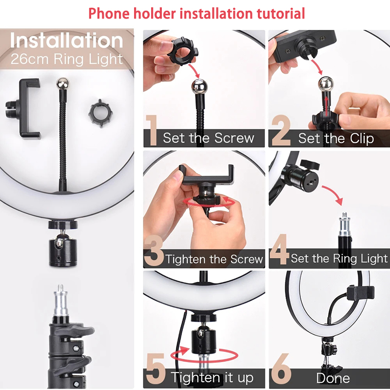 16/26/33cm Selfie Ring Light P - Lighting Gallery 评论和价格