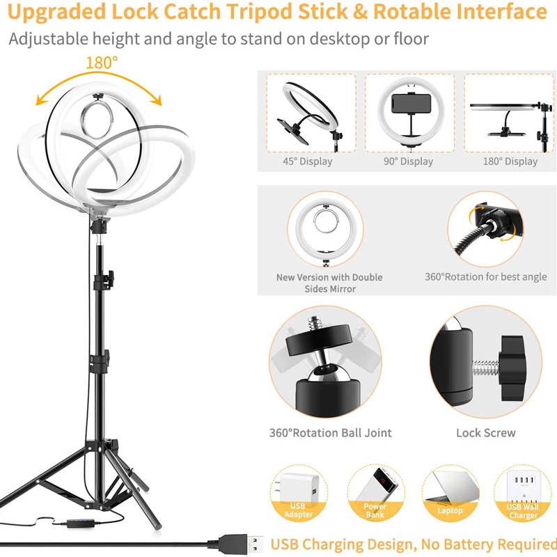 16/26/33cm Selfie Ring Light P - Lighting Gallery 评论和价格