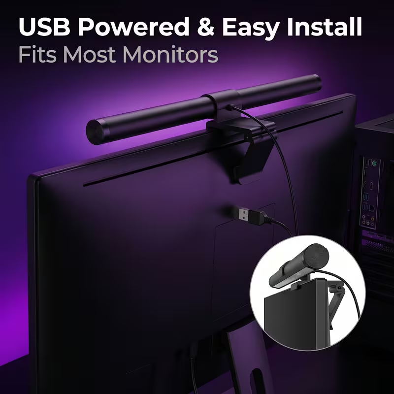 LED Monitor Light Bar With Rem - Touch Dimmer Lamp 评论和价格