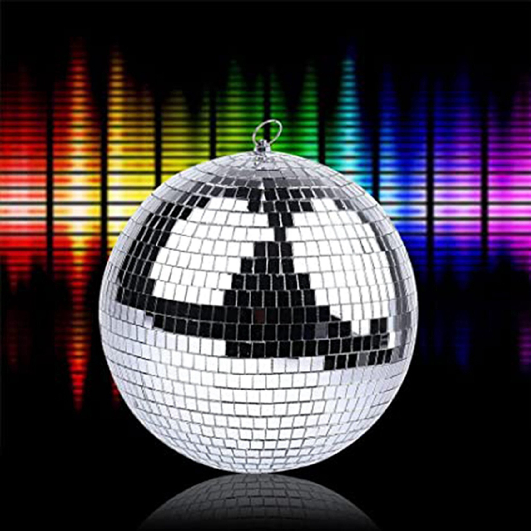 AA05 6X Silver Mirror Disco Ba - Lighting Effect Home Decor 评论和价格