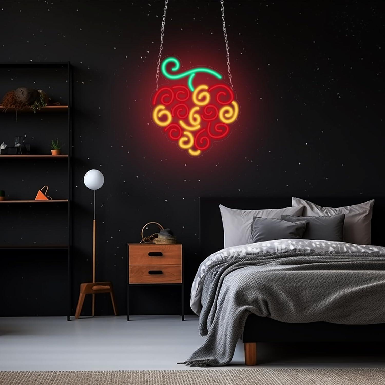Cyber Fruit Neon Sign USB Dimm - Lighting Decor Living Room 评论和价格