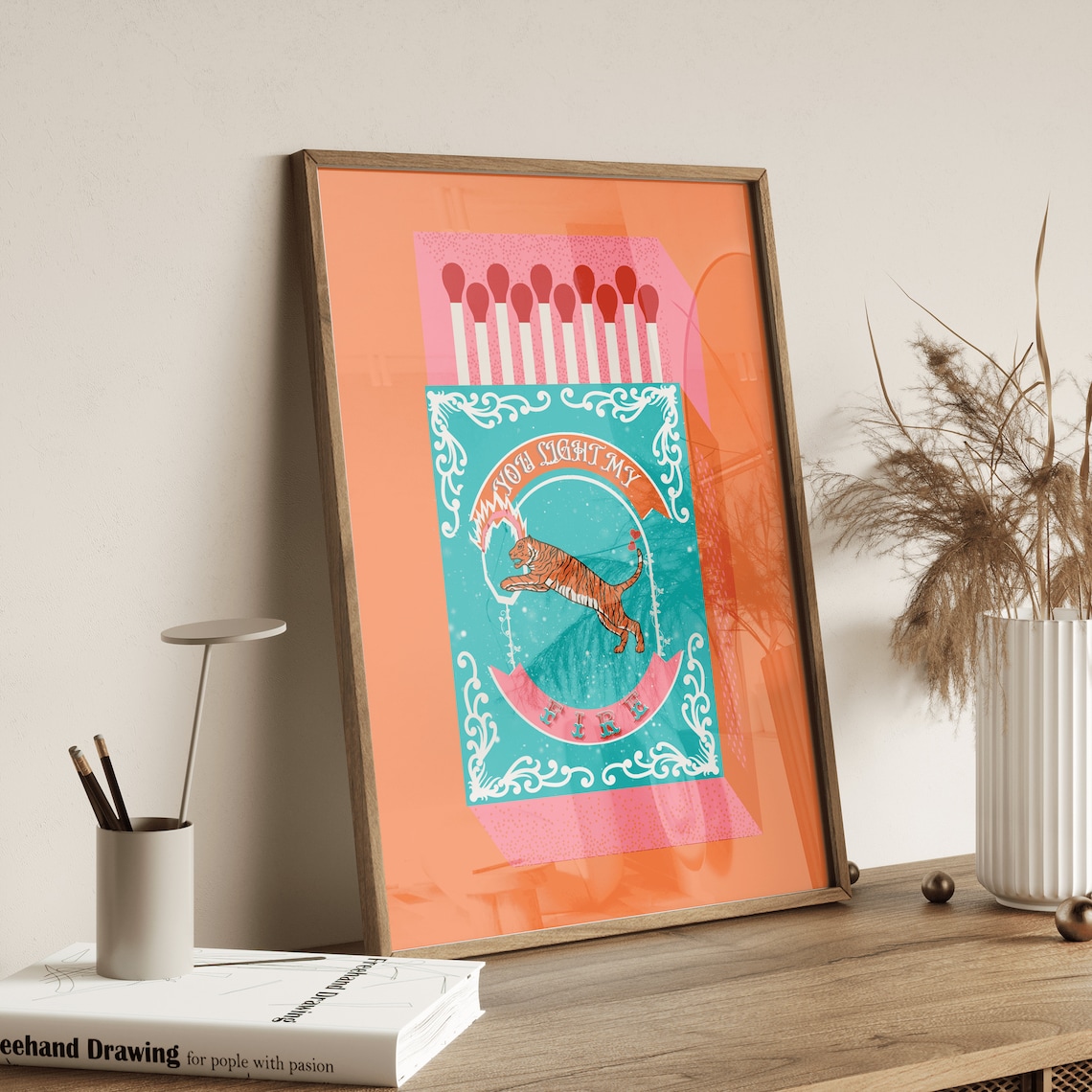 You Light My Fire Orange Match - Lighting Decor Living Room 评论和价格