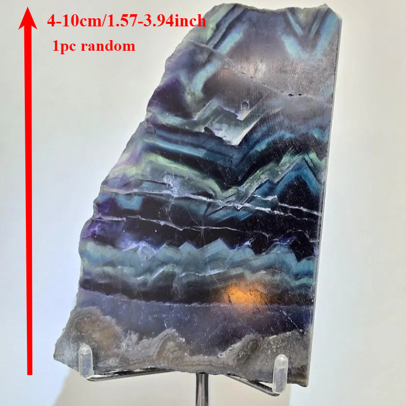 Natural Rose Fluorite Slab, wi - Unique Lighting Decor 评论和价格