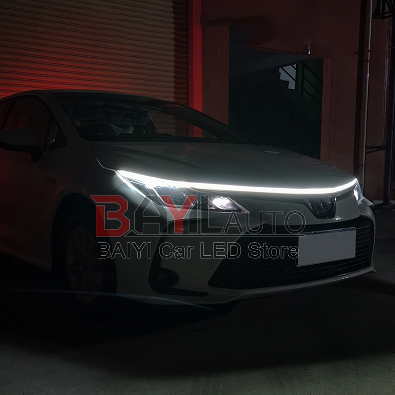 12V White Car Hood Light Strip - Lighting Decoration Ideas 评论和价格