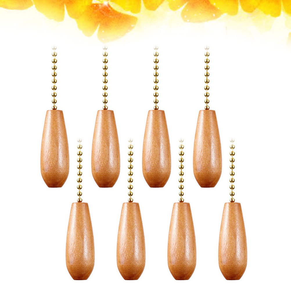 8Pcs Wooden Light Hanging Pend - Decor Lighting Ceiling Fans 评论和价格