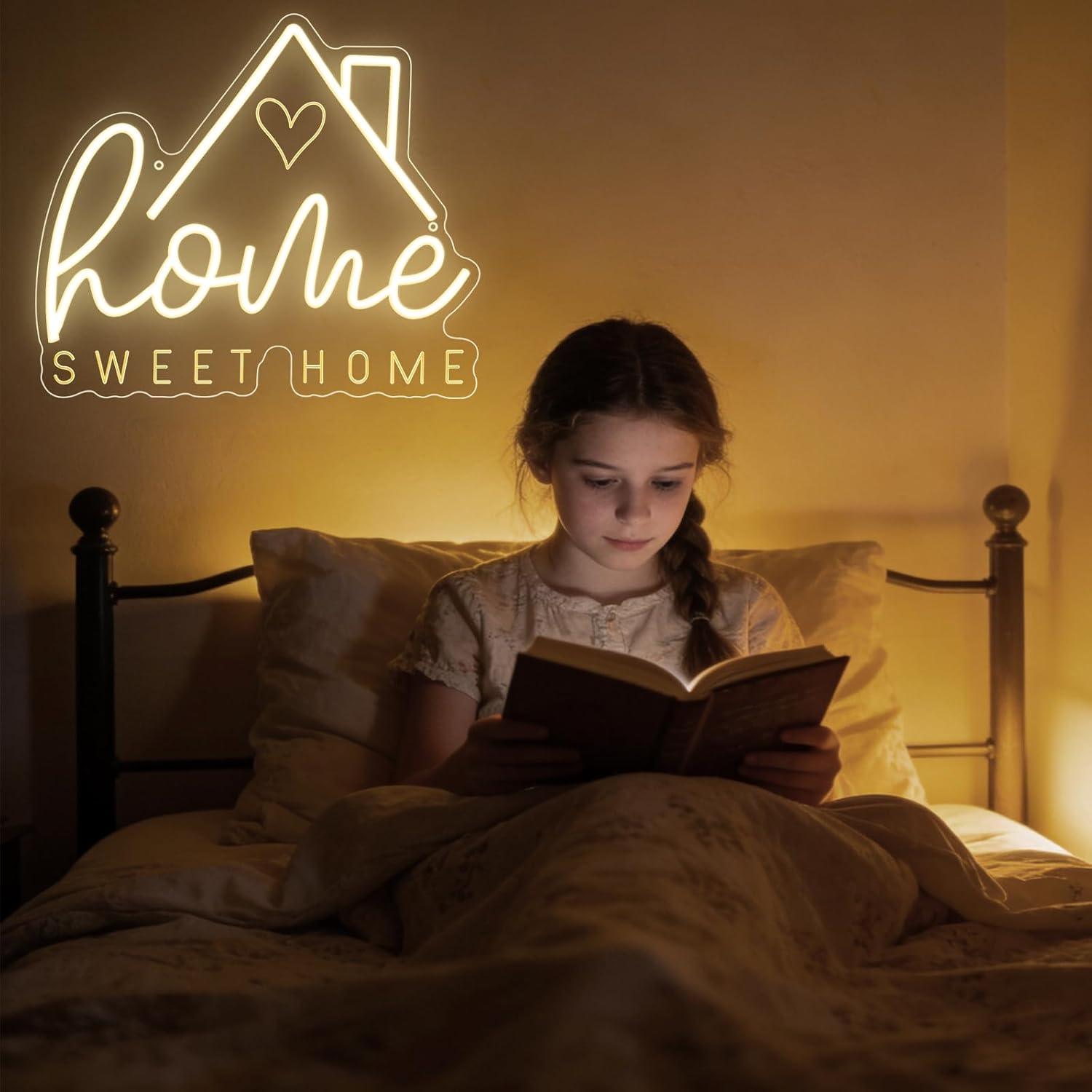 Sweet Home Neon Sign USB Dimma - Lighting Decor Living Room 评论和价格