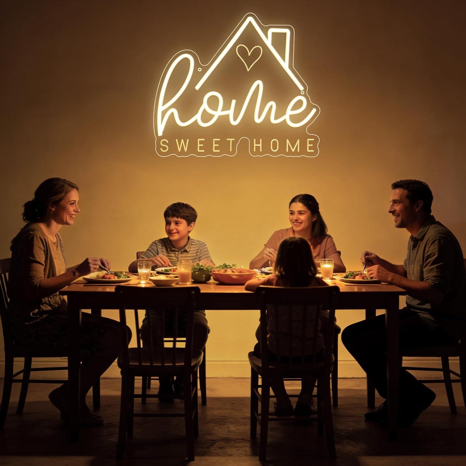 Sweet Home Neon Sign USB Dimma - Lighting Decor Living Room 评论和价格
