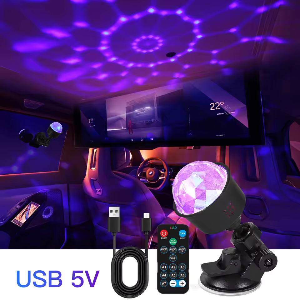 RGB Sound Activated LED Disco  - Lighting Effect Home Decor 评论和价格
