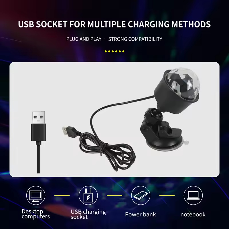 RGB Sound Activated LED Disco  - Lighting Effect Home Decor 评论和价格