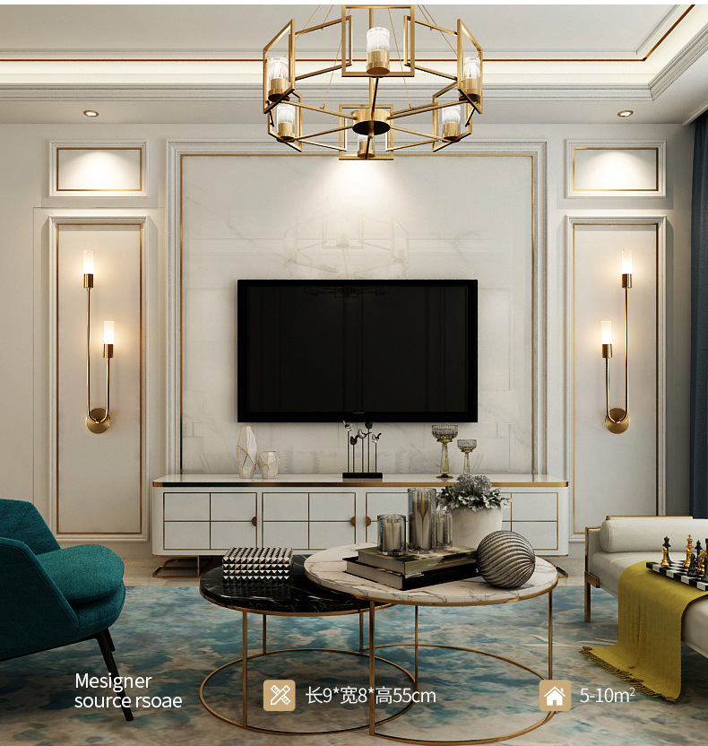 Retro Background Living Room A - Lighting Decor Living Room 评论和价格
