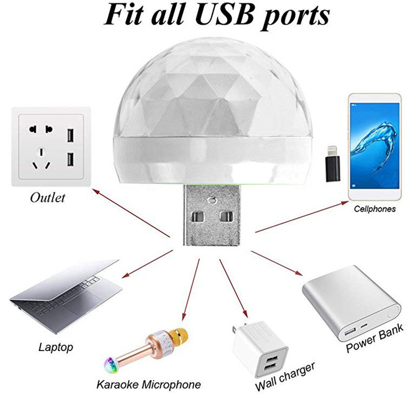 Pop USB Mini Disco Stage Light - Lighting Effect Home Decor 评论和价格