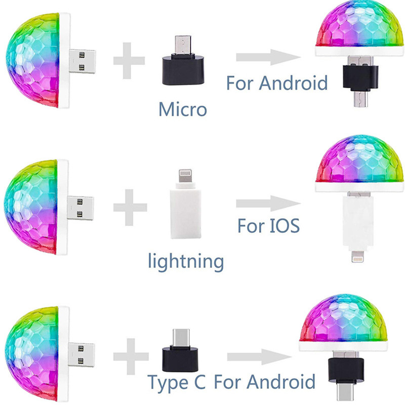 Pop USB Mini Disco Stage Light - Lighting Effect Home Decor 评论和价格