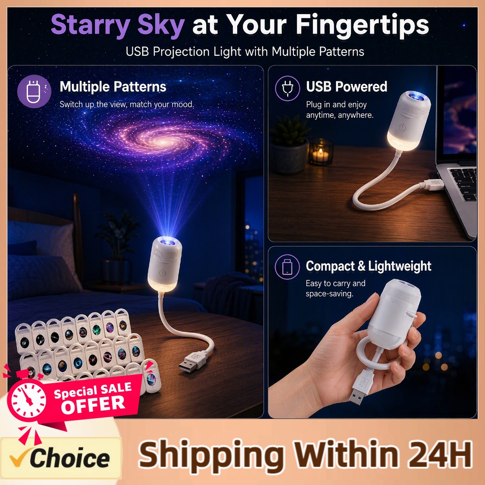 USB Starry Sky Projector Lamp  - Lighting Decor Home 评论和价格