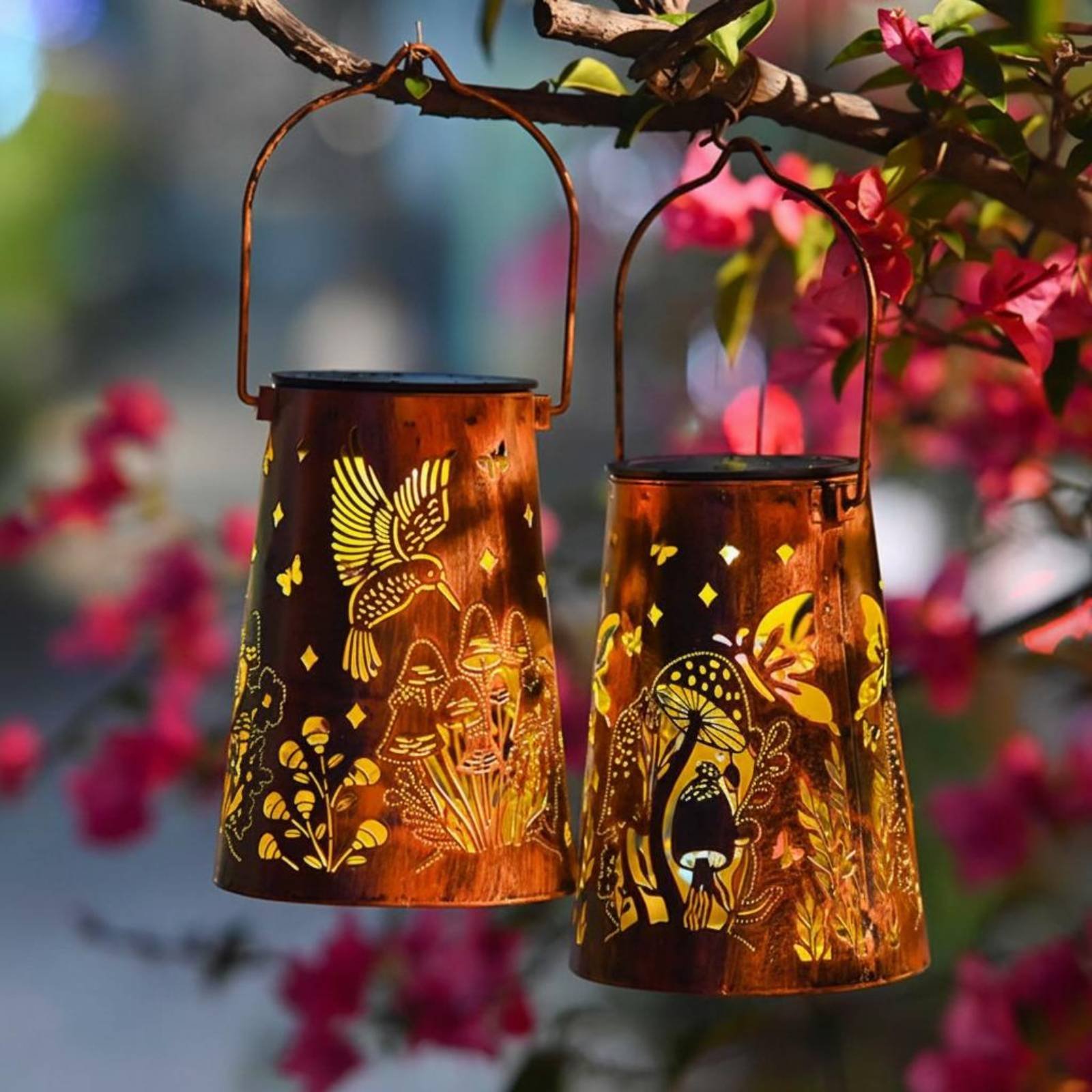 Floral Garden Lantern Pattern  - Lighting Decor Outdoor 评论和价格