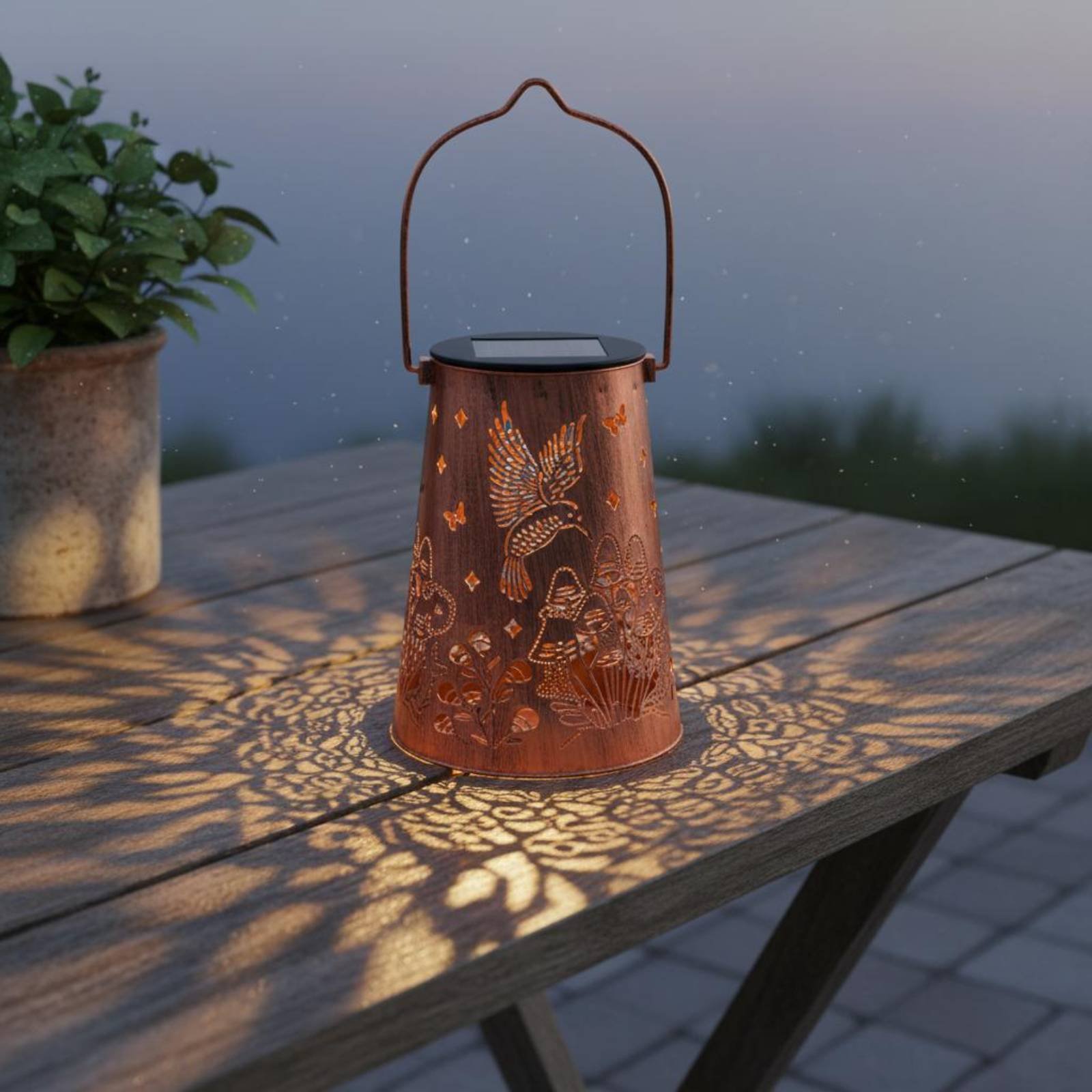 Floral Garden Lantern Pattern  - Lighting Decor Outdoor 评论和价格