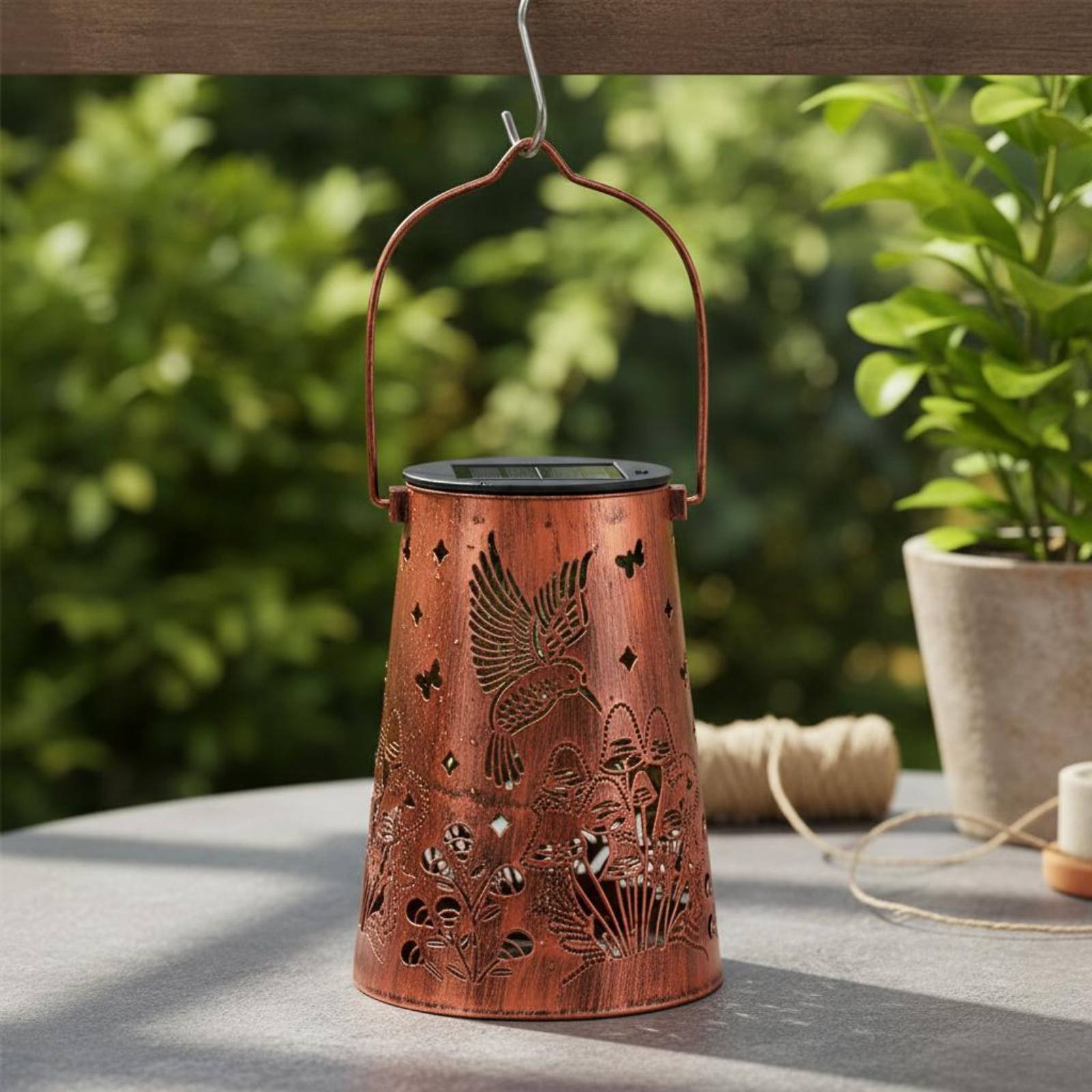 Floral Garden Lantern Pattern  - Lighting Decor Outdoor 评论和价格