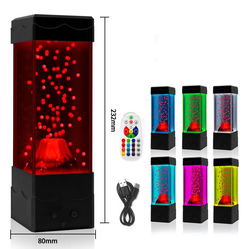 LED Lava Volcano Light Home De - Lava Lamp Desktop 评论和价格