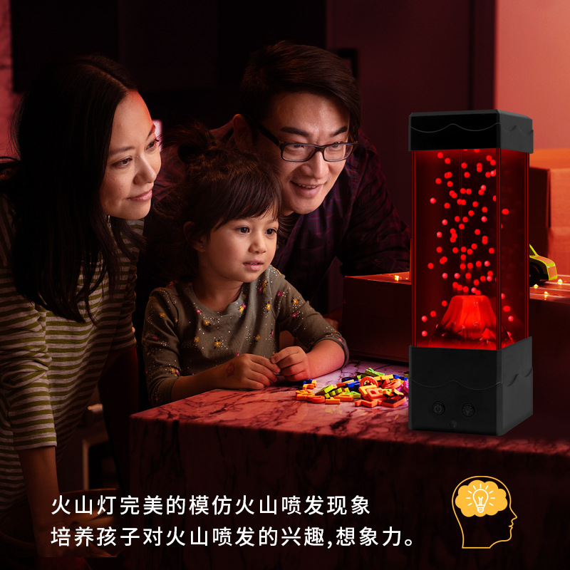 LED Lava Volcano Light Home De - Lava Lamp Desktop 评论和价格