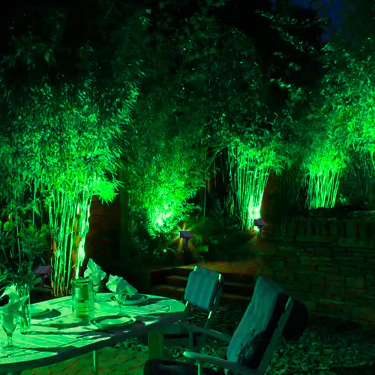 4pcs Solar Spotlight Outdoor G - Wall Decor Lighting Tree 评论和价格