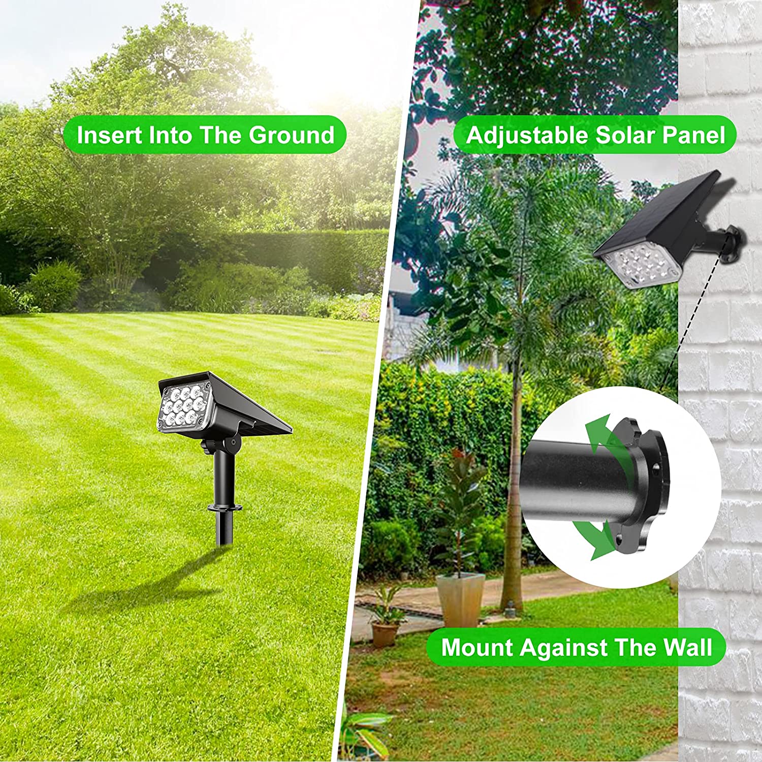 4pcs Solar Spotlight Outdoor G - Wall Decor Lighting Tree 评论和价格
