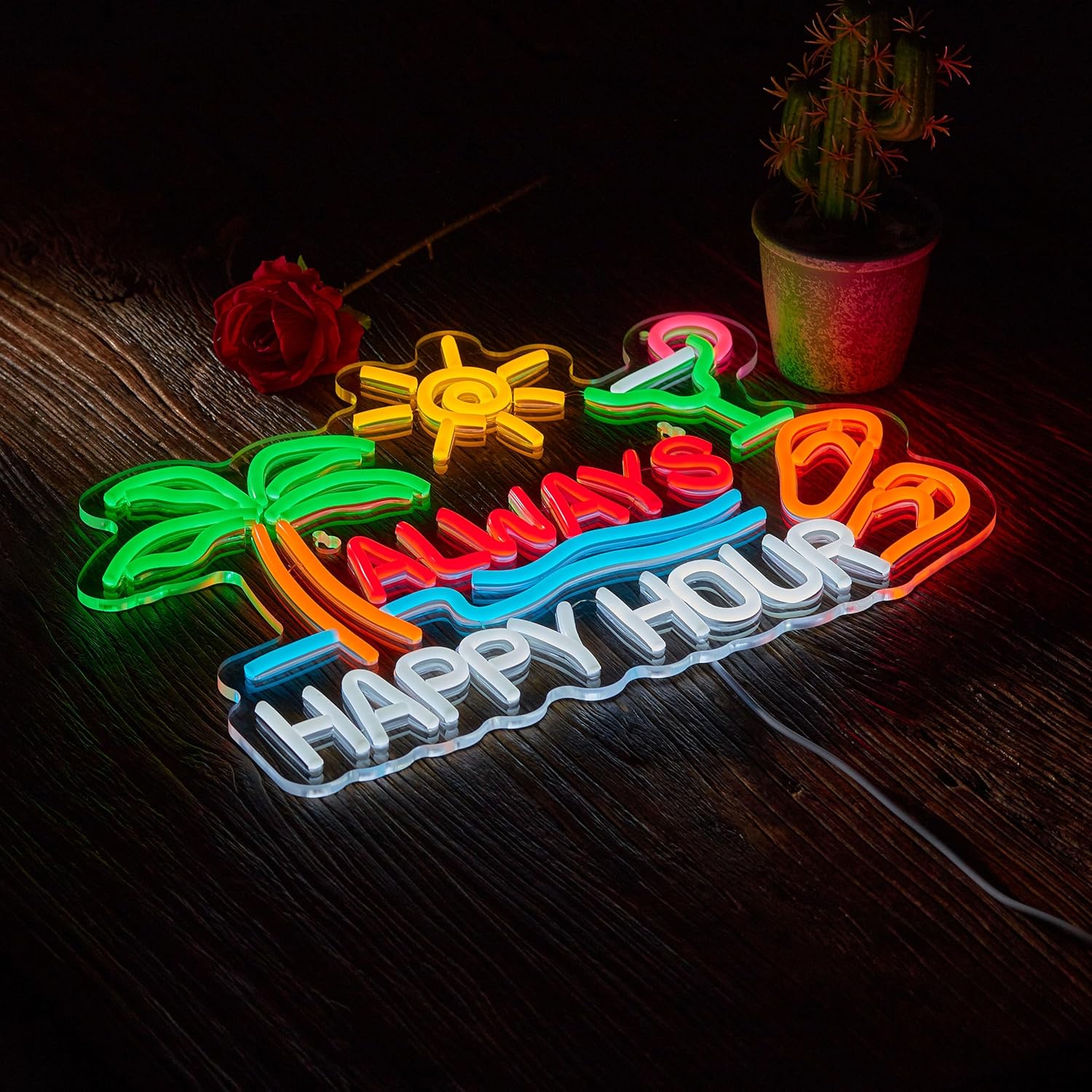 Always Happy Hour Beer Bar Neo - Lighting Decor Home 评论和价格