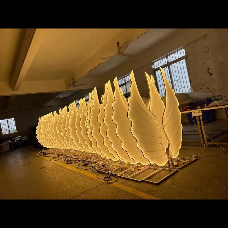 Glowing Angel Wings Light Prop - Lighting Decor For Wedding 评论和价格