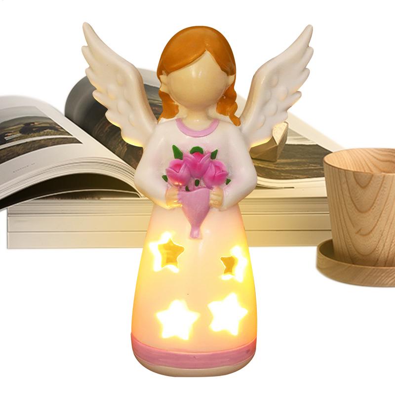 Candlestick Lamp Angel Statue  - Lighting Decor Living Room 评论和价格
