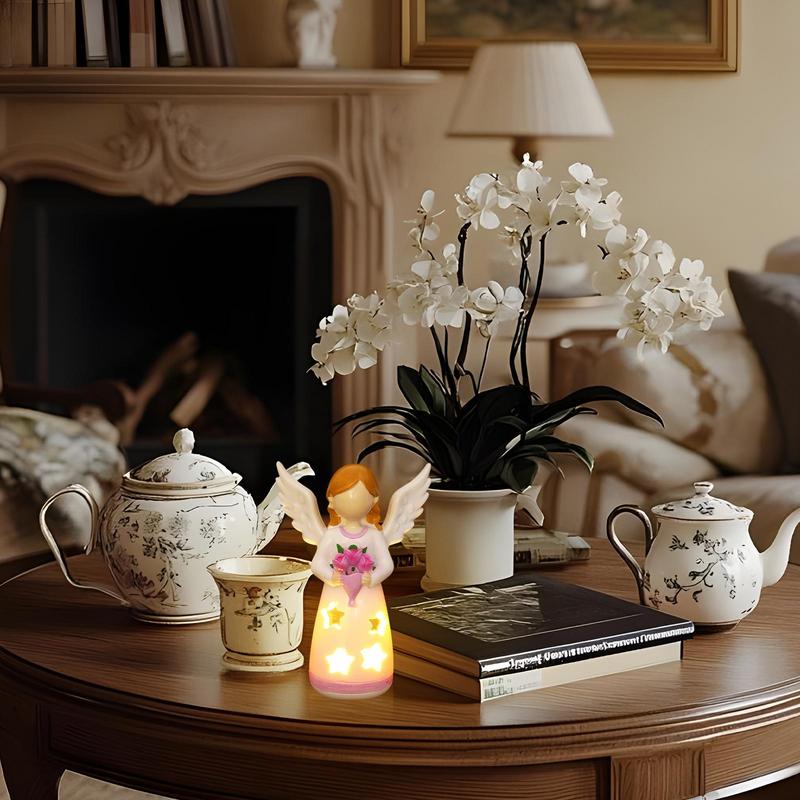 Candlestick Lamp Angel Statue  - Lighting Decor Living Room 评论和价格