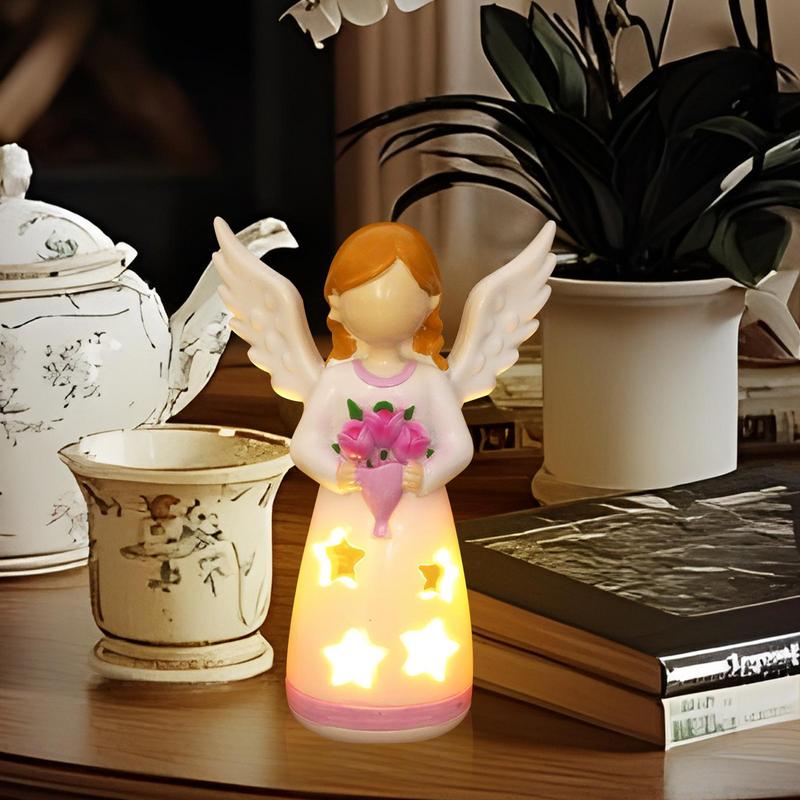 Candlestick Lamp Angel Statue  - Lighting Decor Living Room 评论和价格