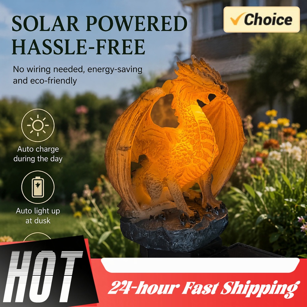Dragon Solar Garden Light Ener - Unique Lighting Decor 评论和价格