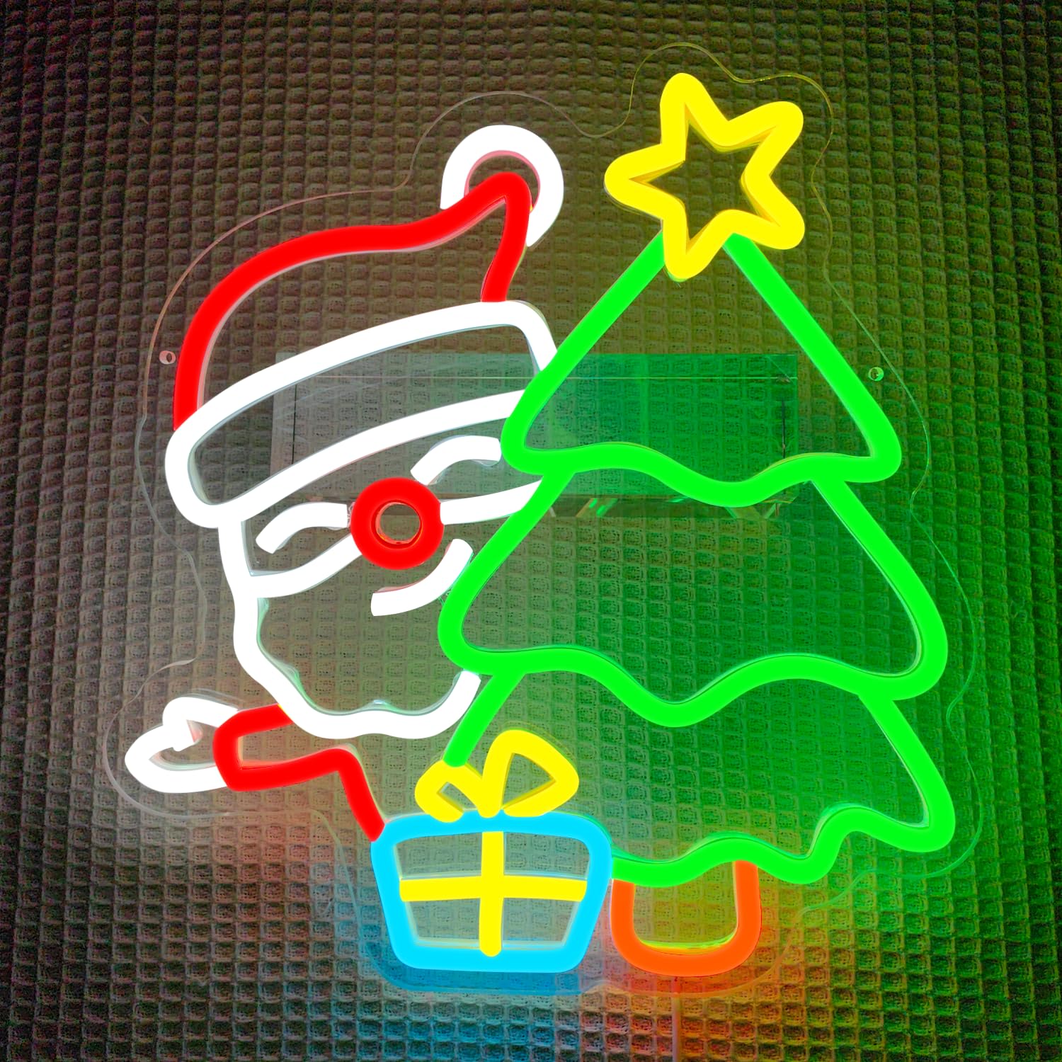 Santa Neon Sign for Wall Decor - Wall Decor Lighting Tree 评论和价格