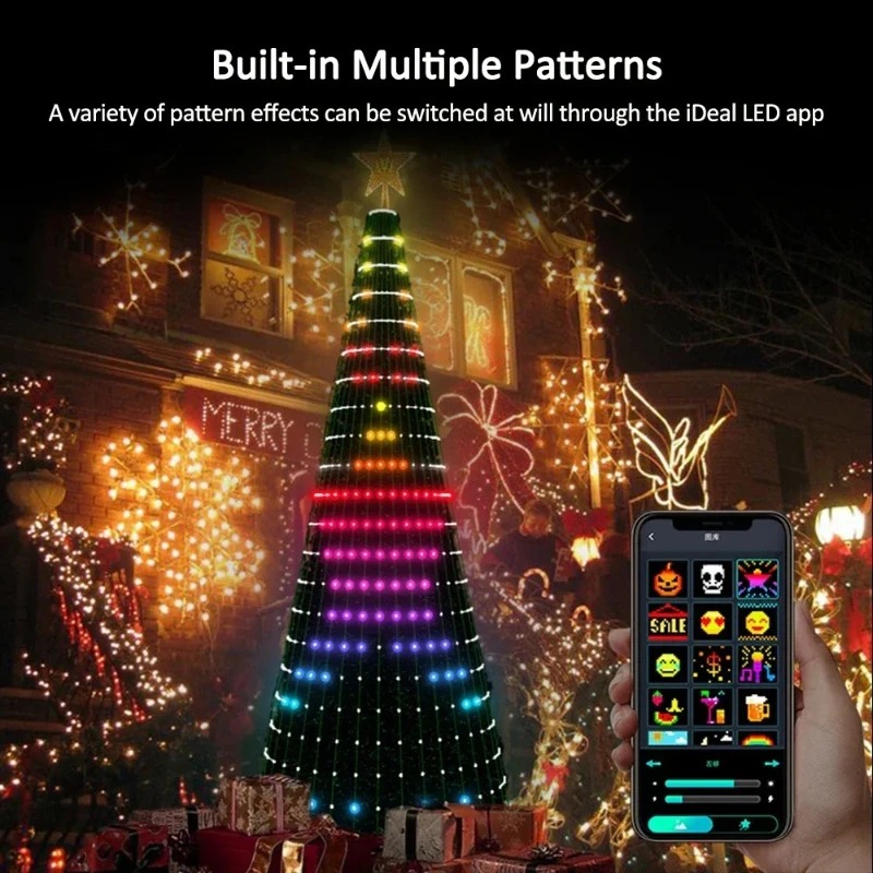 Christmas Star Tree Lights RGB - Lighting Decor Home 评论和价格