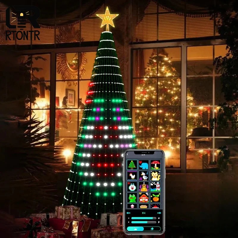 Christmas Star Tree Lights RGB - Lighting Decor Home 评论和价格