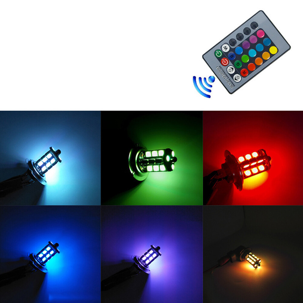 2x RGB H11 H9 H8 5050 27SMD Ca - Touch Dimmer Lamp 评论和价格