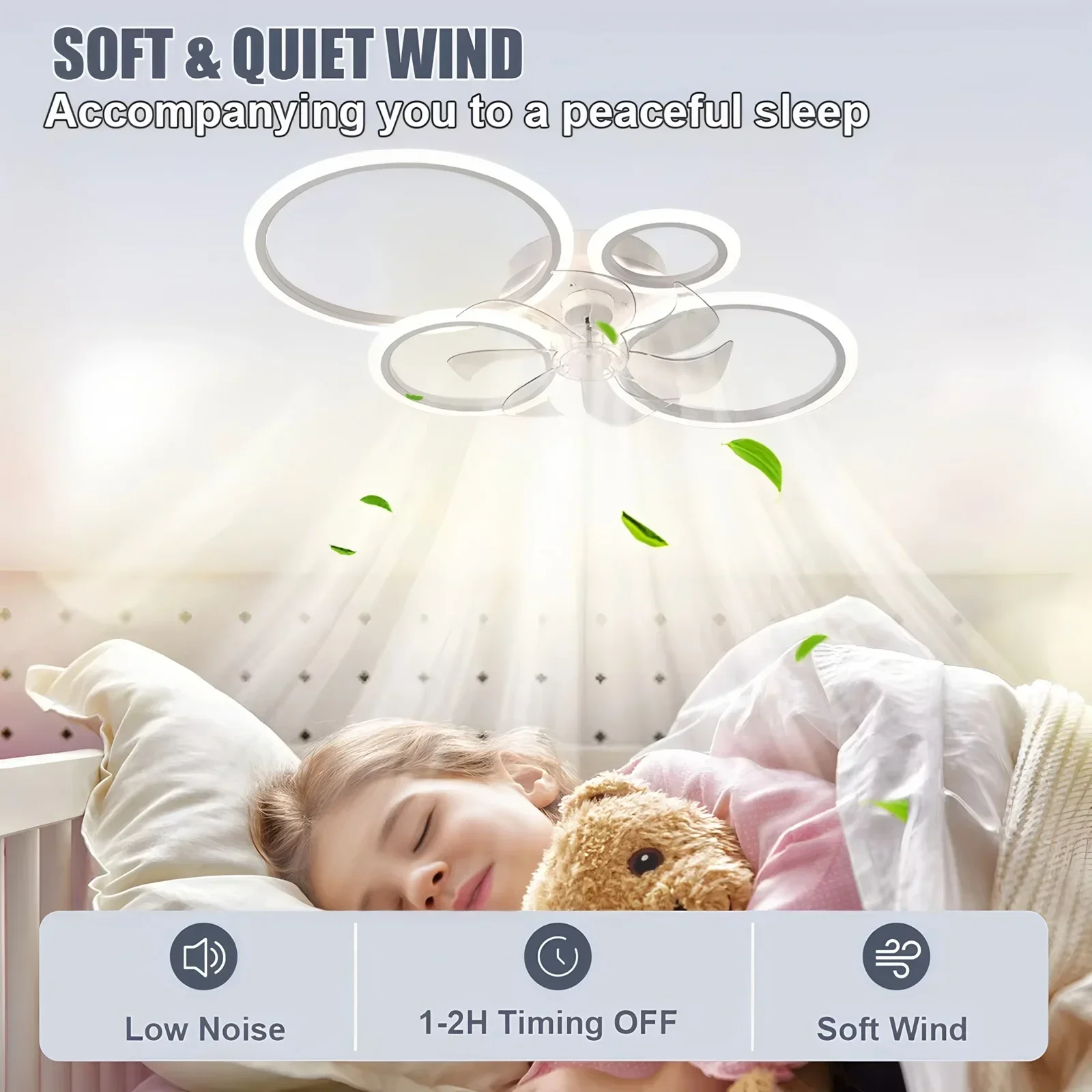 Ring Ceiling Fan with LED Ligh - Decor Lighting Ceiling Fans 评论和价格