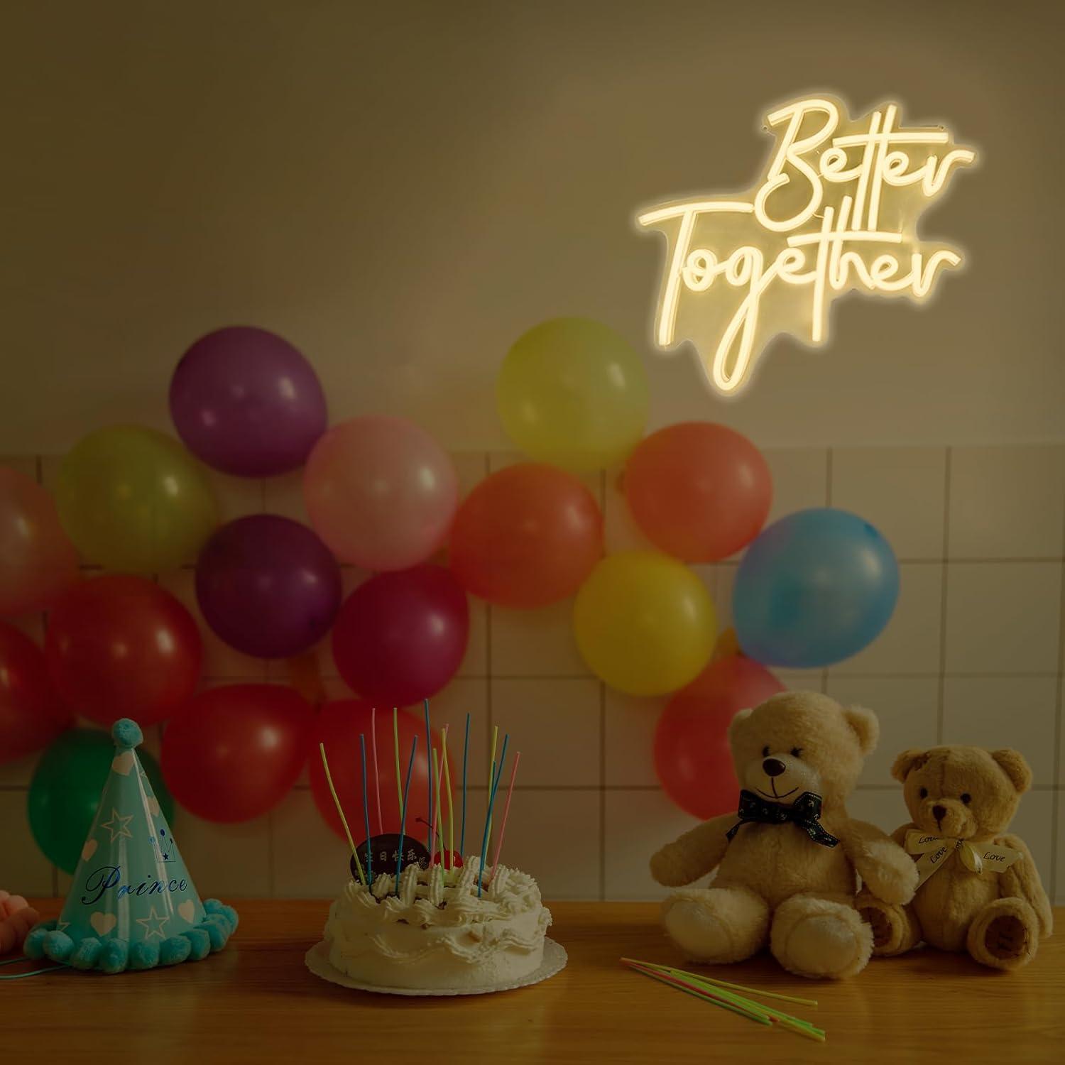 Better Together Neon Sign USB  - Lighting Decor Living Room 评论和价格