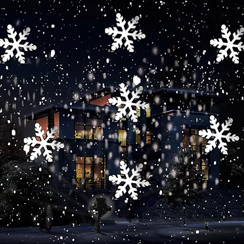 Christmas Snowflake Laser Ligh - Lighting Effect Home Decor 评论和价格