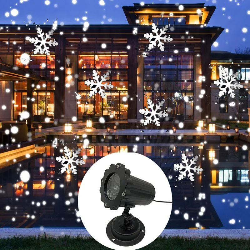Christmas Snowflake Laser Ligh - Lighting Effect Home Decor 评论和价格