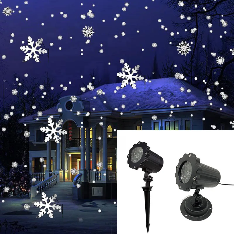 Christmas Snowflake Laser Ligh - Lighting Effect Home Decor 评论和价格