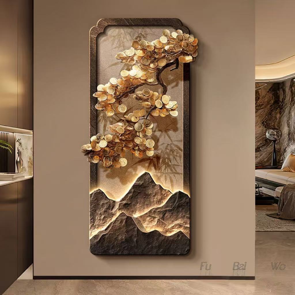 New Chinese style luxury tree  - Wall Decor Lighting Tree 评论和价格
