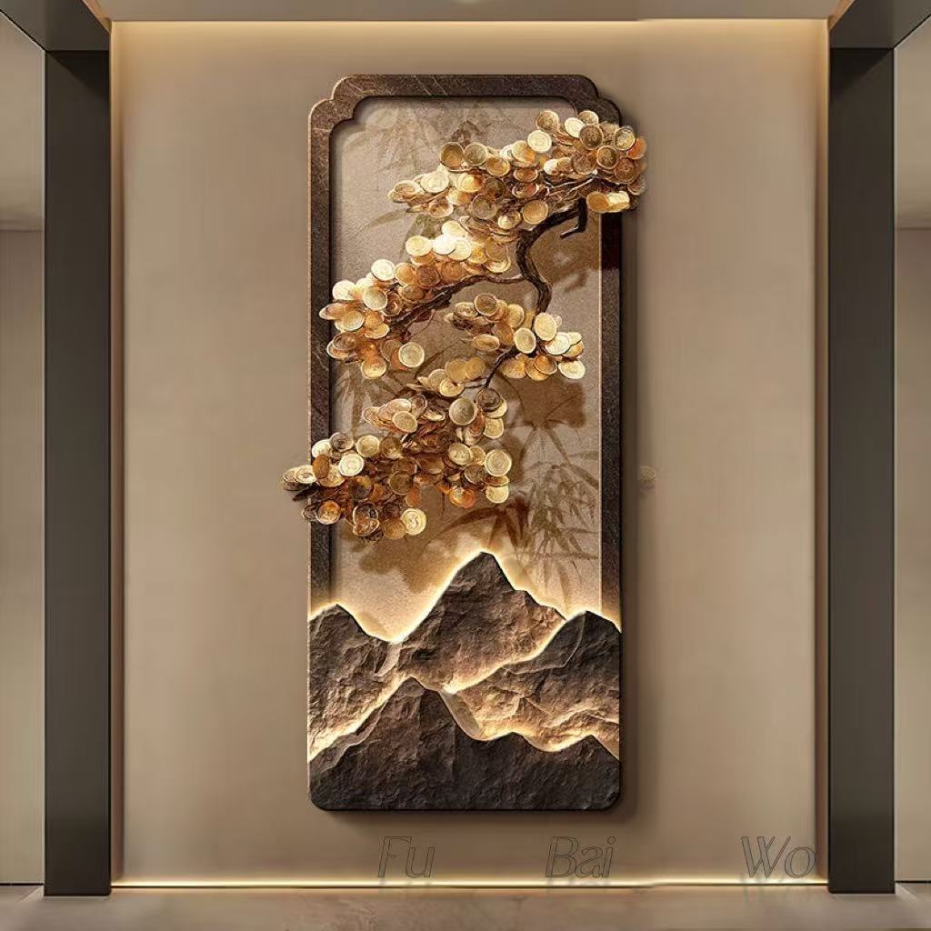 New Chinese style luxury tree  - Wall Decor Lighting Tree 评论和价格
