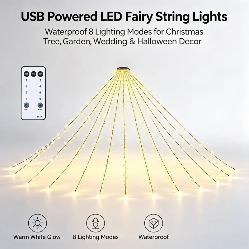 Waterproof USB LED String Ligh - Lighting Decor For Wedding 评论和价格