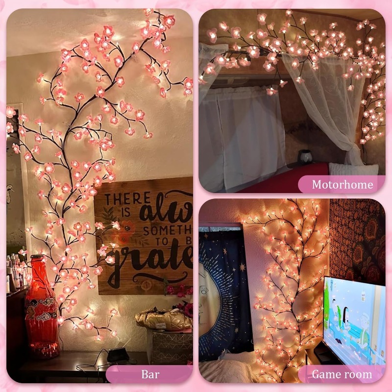 LED Cherry Blossom Tree Branch - Wall Decor Lighting Tree 评论和价格