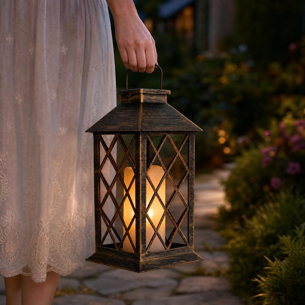 Retro Solar Lantern, Outdoor S - Lighting Decor Outdoor 评论和价格